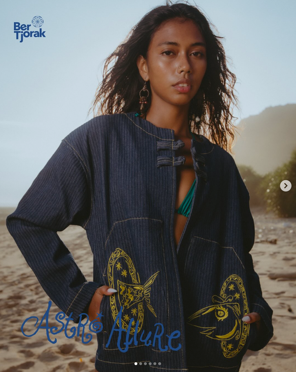 Astro Allure Embroidered Denim Shorts